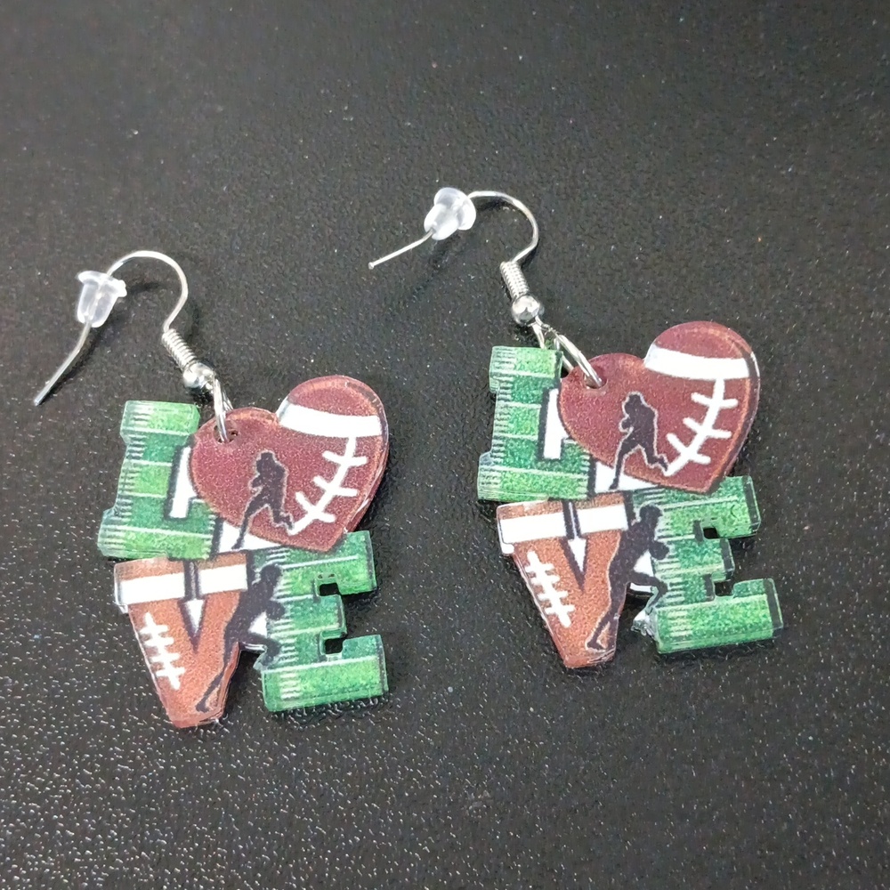 Football Love Earrings (New)